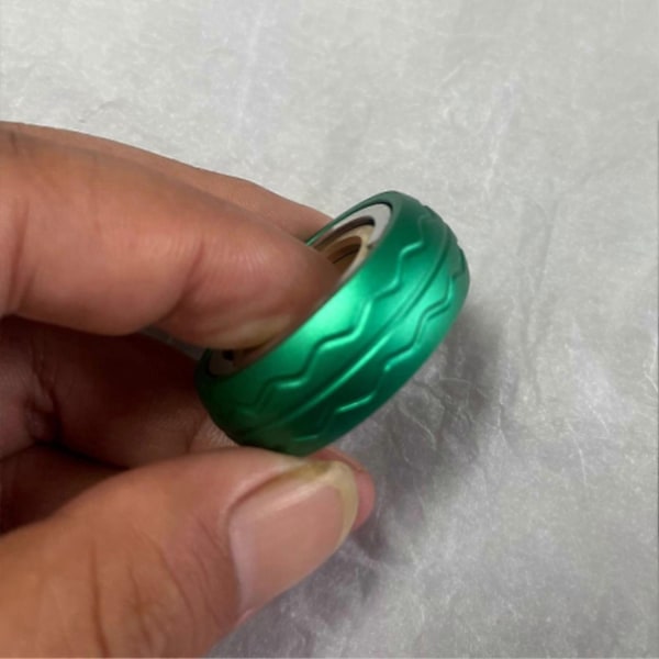 Moottoripyörän Renkaan Fidget-Sormus Hauska Stressiä Lievittävä Sormien Harjoitus Ruostumattomasta Teräksestä Tehty Pyörivä Sormus EDC-Leikki Lapsille Aikuisten Lahja - Täydellinen I