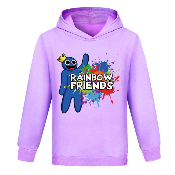 Roblox Rainbow Friends Børn Dreng Pige Hættetrøje Top Sweatshirt - Perfet Purple 140cm