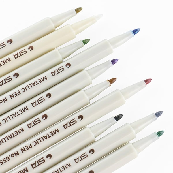 10 väriä epoksihartsi piirustuskynä Pysyvä tussi ääriviivat Mother of Pearl Paint Pen Hartsi Pad Värillinen lyijykynä tee-se-itse askartelu - Perfet