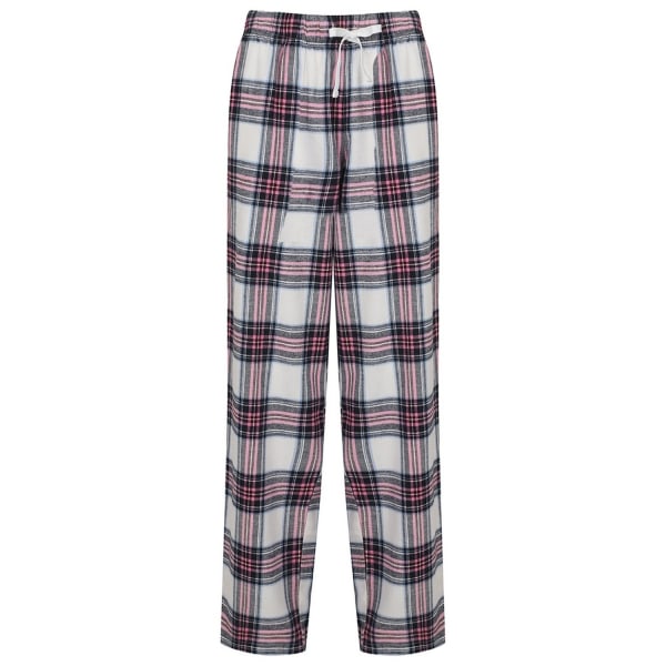 SF Dam/Dam Tartan Loungebyxor Vit/Rosa - Perfet White/Pink M