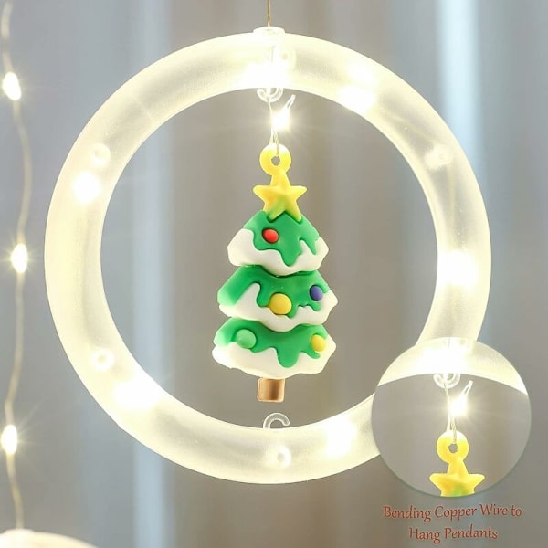 Christmas String Lights, 9,8ft 120 LED Santa Claus String Lights, Vattentät koppar Twinkle Lights, USB driven hängande juldekoration - HARRY