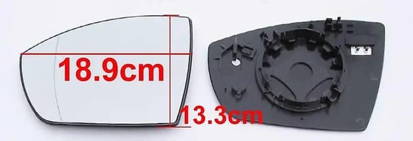 Kompatibel med Kuga 2013-2019 Biltillbehör Exteriör Sidospeglar Reflekterande Lins Backspegellinser Glas 1st-Perfekt 1PCS left side