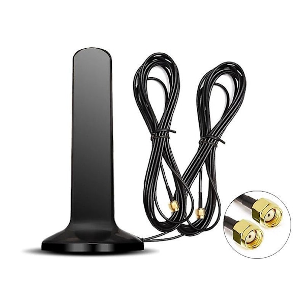 Gsm 4g 5g Antenne 600-6000mhz 12dbi Høj Forstærkning Omni Magnetisk Base Antenne Sma Han Ts9 Crc9 Kompatibel med Zte Cpe Huawei Wifi Router Modem-Perfet Rp sma male-3m cable
