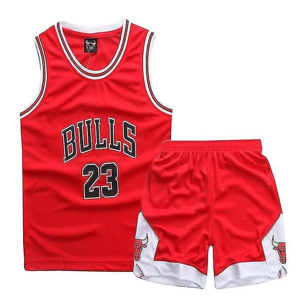 Chicago Bulls #23 Michael Jordan Basketboll Uniform Set V - Perfekt M