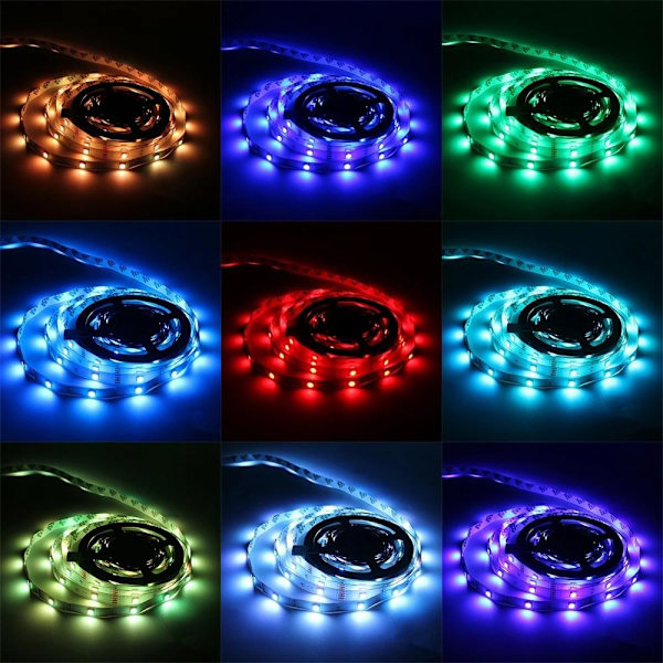 15 m LED-nauhavalot RGB-valosilmukalla - Täydellinen multicolor