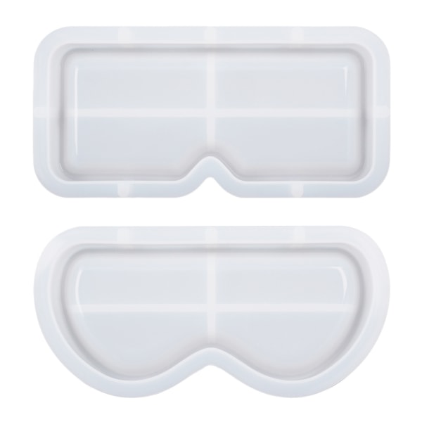 2stk gør-det-selv krystal drypforme Brilleopbevaringsboks Solbrillebakke Spejlform til glasopbevaring - Perfet