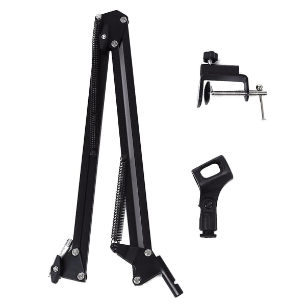 Mikrofon Bom Arm Stand Heavy Duty Justerbar Suspension Saks Fjeder - Perfet Red