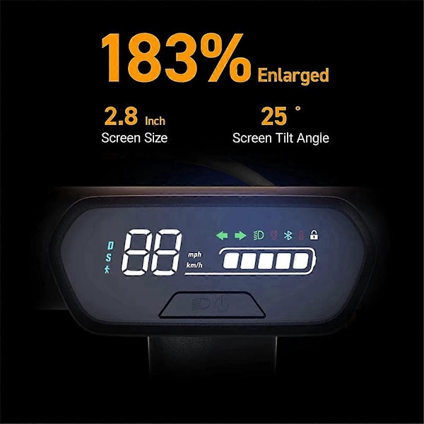 Bluetooth Dashboard Kompatibel med E2 / E2 Plus Kickscooter Instrument Display Board Switch Elektrisk Scooter P-Perfet