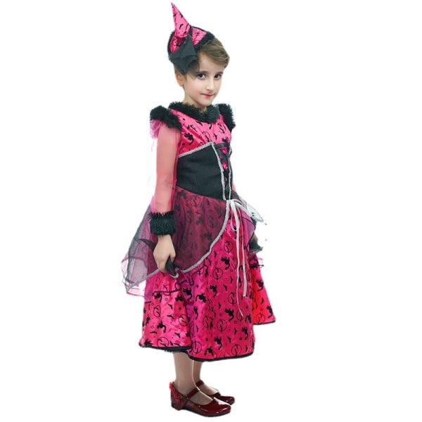 Perfekta Halloween-häxrollspelskostymer för flickor påsk - Perfet M#roseo 122-134CM
