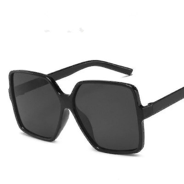 Firkantede solbriller Damer Luksus Big Frame Damer Solbriller Sort Fashion_y - Perfet 8 none