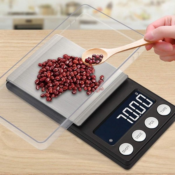 Digital Milligram Scale Mini LCD Digital (500g/0.01g) - Täydellinen