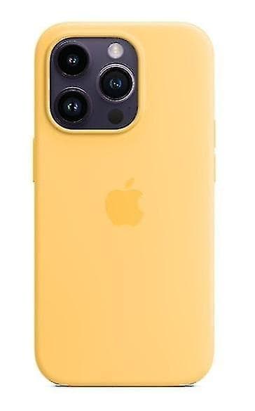 Silikon Telefondeksel Kompatibelt med Iphone 14pro-Perfekt Sunglow