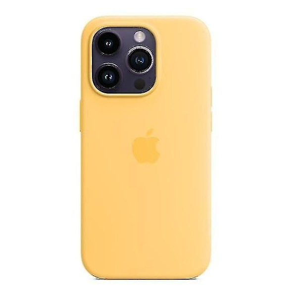 Silikonskal Kompatibelt med Iphone 14pro-Perfekt Sunglow