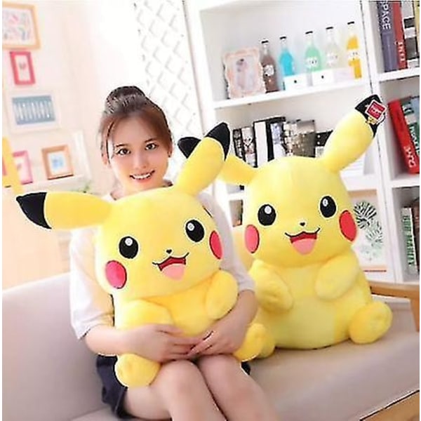 Pikachu's plyslegetøjspude Pokemoned fyldte dukke Fødselsdagsgave Julegave Børn - Perfet