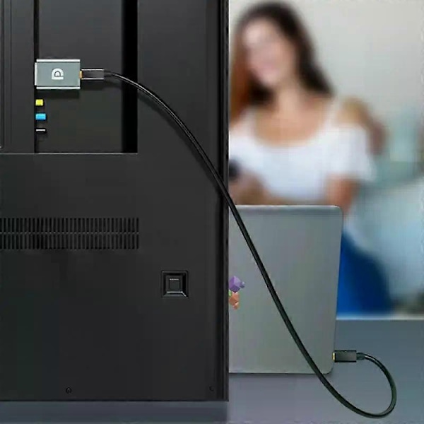 Alumiininen 4K Displayport Mini DP - HDMI-yhteensopiva adapteri 4K @60Hz 1080P Naaras-Uros Yhteensopiva PC:n Kannettavan Projektorin kanssa - Perfet Style A