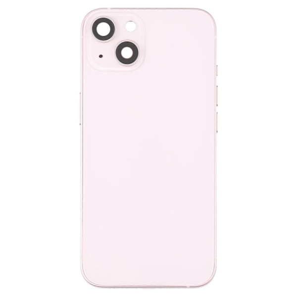 Kompatibel med iPhone 13 Batteri Bagcover med Sideknapper & SIM-kortbakke & Strøm + Lydstyrke Flexkabel & Trådløst Opladningsmodul - Perfekt Pink