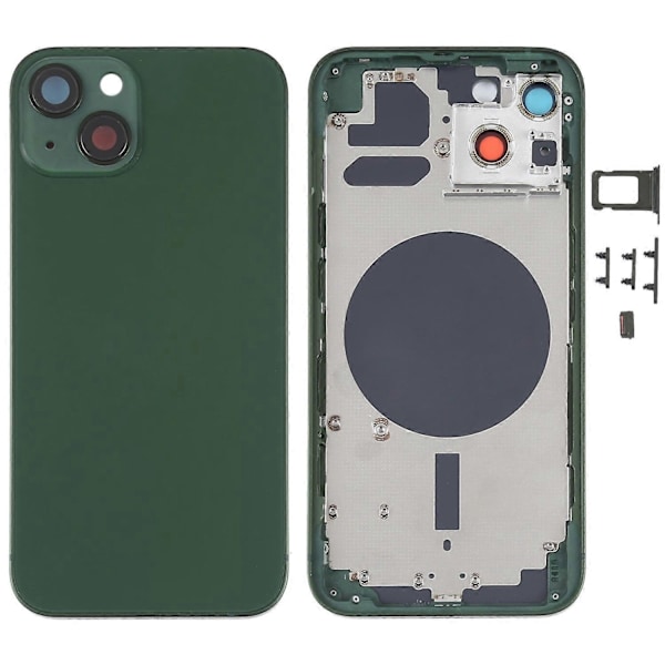 iPhone 13 6.1 tuuman takakannen akkukotelo + keskilevykehys + sivunäppäinten vaihto - Täydellinen Style A