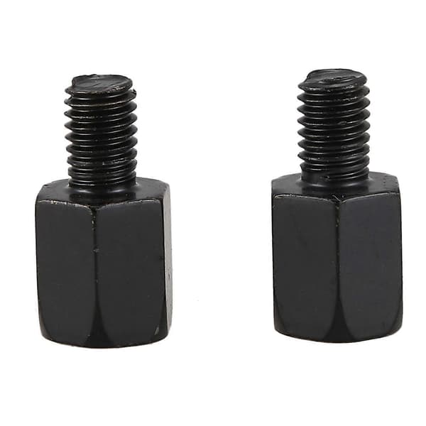 2 STK motorcykel SPEJLADAPTERE KONVERTERER MED URET 8MM TIL 10MM SORT-Perfekt