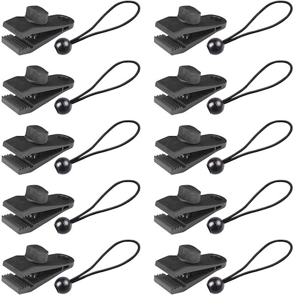 20 set Tarp Clip Kit, Heavy Duty Locking Clip, Tält Clip - Perfet