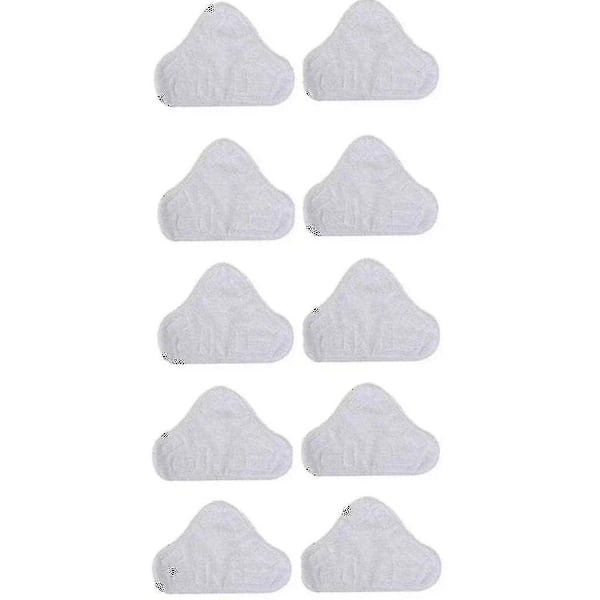 10-pack Ersättnings Mikrofiber Ångmoppdukar för H2o Mop X5 Triangulär Drag- Perfekt