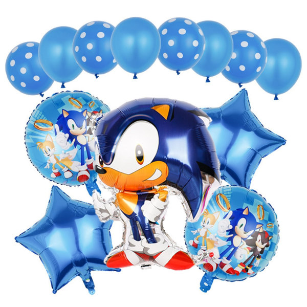 Sonic The Hedgehog Balloner, Festballoner til børn - Perfekt