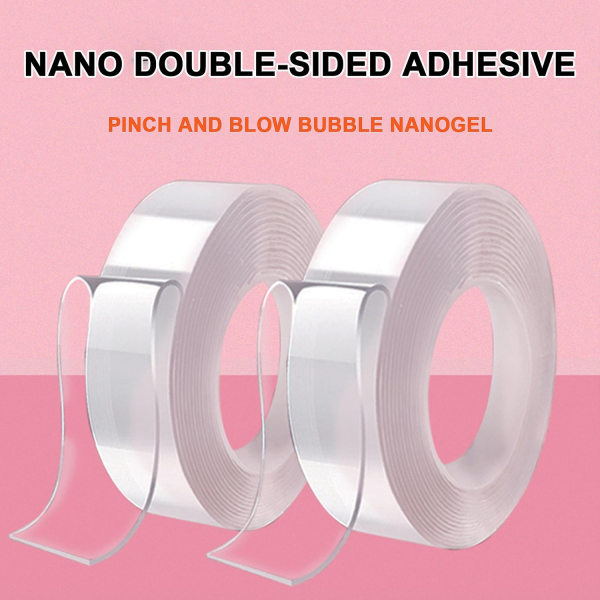 Päivitys Nano Tape Bubble Kit, kaksipuolinen muovikupla, elastinen teippi Uusi - Perfet 0.01cm*0.5cm*200cm