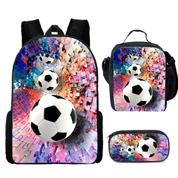 kid Fotball måltid bag pennal student ryggsekk fotballsak - Perfet Football lunch bag