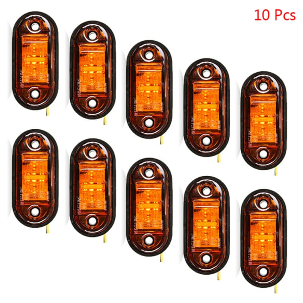 10 STK Varsellys LED diodelys LED sidemarkeringslys - Perfet Yellow