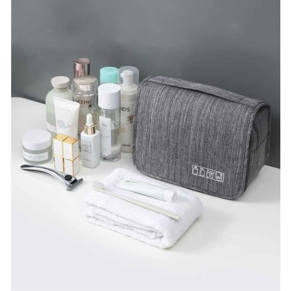 Toilettaske / Kuffert - Matgrå - Perfet