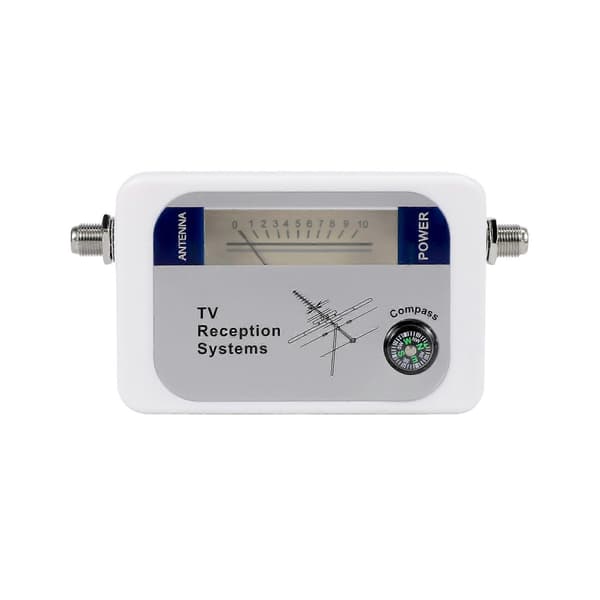 DVB-T Finder Digital Antenne Terrestrisk TV Antenne Signalstyrkemåler Hvit-Perfekt