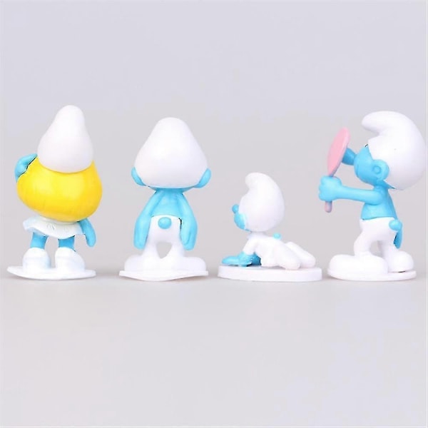 12 stk./sæt Smølfer Figurer legetøj Samling Model Ornament Kagepynt Børnegaver-Perfekt