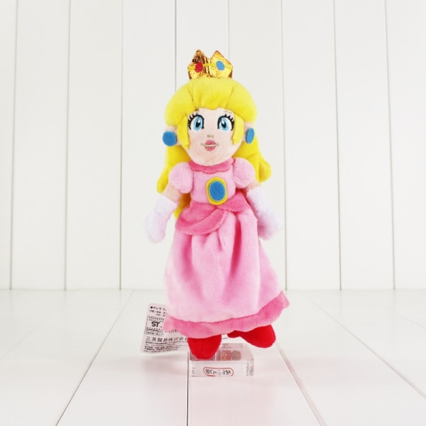 Super Mario All-Stars 1418 Peach Plyschleksak, 10 tum, flerfärgad - Perfet