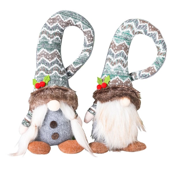 Plysch docka gardin knytband med krok och ögla gnome dvärg plysch Gardin draperi hållback modell docka för barnrum - Perfet Female