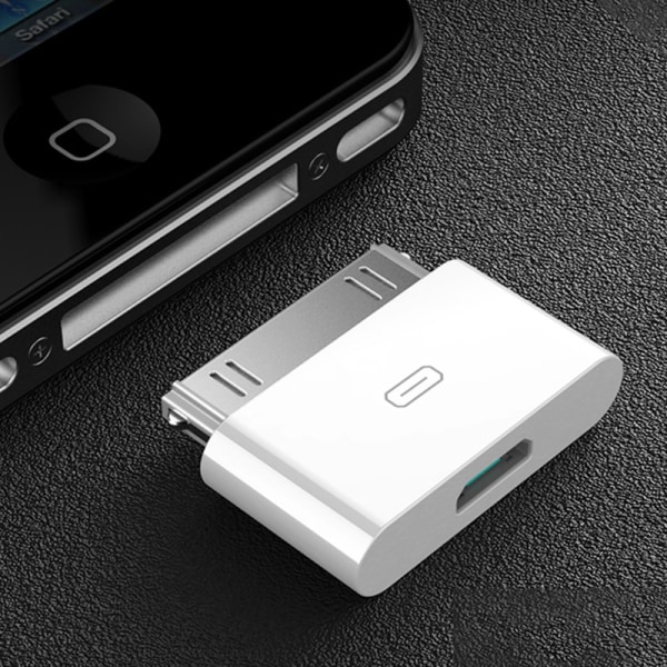 Micro USB till 30P Charger Converter Apple Phone 4 4s Data Synchr - Perfet