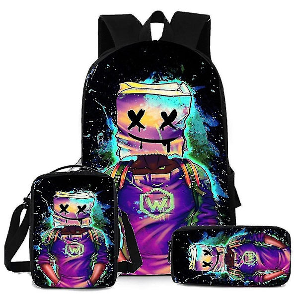 Marshmallow Set Dj Marshmallow Reppu Lukiolaisten matkalaukku - Perfet