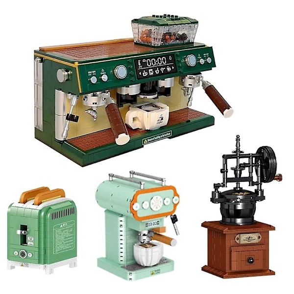 Klassisk Kreativ Kaffe Maskine Mini Diamant Model Byggeklodser MOC Mini Kaffe-Maskine Klodser Legetøj til Børn Voksne Gaver-Perfekt 01053(715pcs)