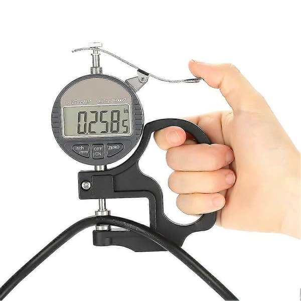 Digital tykkelsesmåler Elektronisk mikrometer Tykkelsesmåler 0-12,7 mm Tomme-Perfet