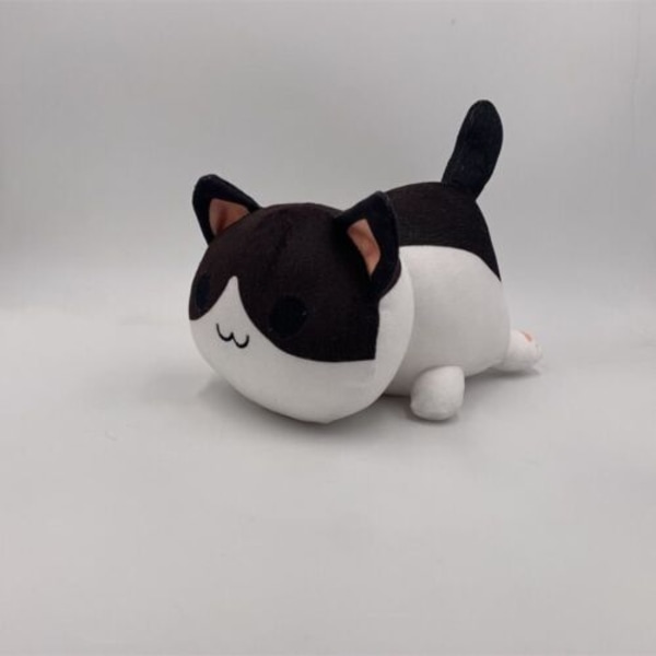 Meemeows Food Aphmau Kattdocka Mjukleksak Plyschdockor Munk BlackWhite