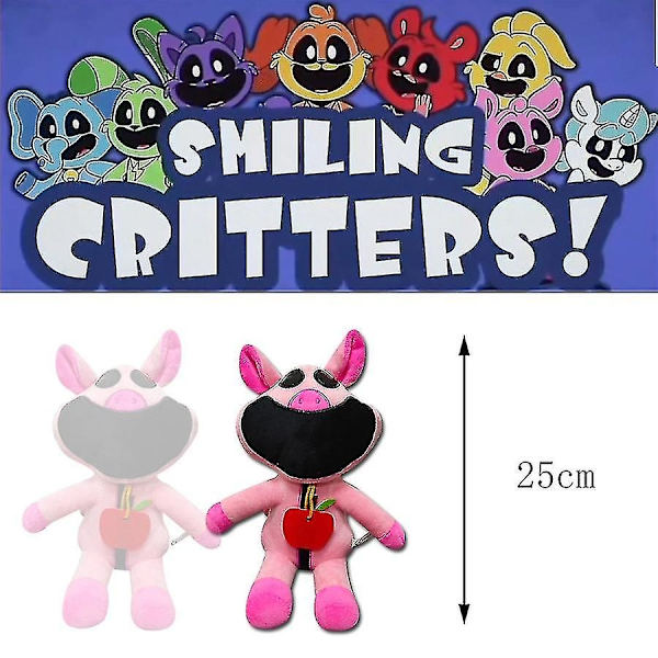 Poppy Playtime Huggy Wuggy Catnap Plys Smilende Critters Legetøj Dukke Børnegaver-Perfekt Picky Piggy 25cm