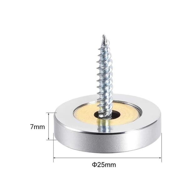 8 st dekorativa spegelskruvlock 16MM - Perfekt 16mm