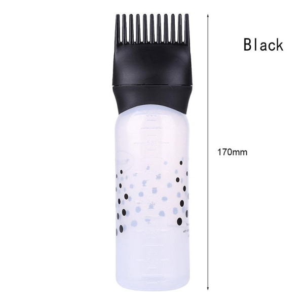 hårfärgningsapplikator Comb Hairdresser-flaska - Perfet Black