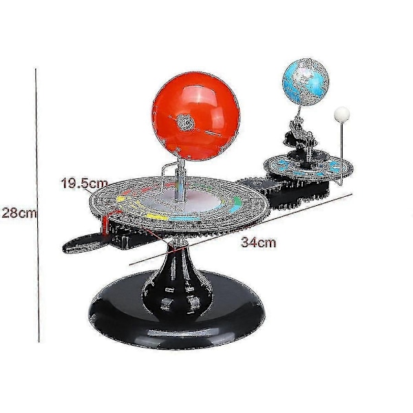 Solsystemmodell DIY Globus Jord Sol Måne Bana Planetarium Pedagogisk Leksak - Perfekt