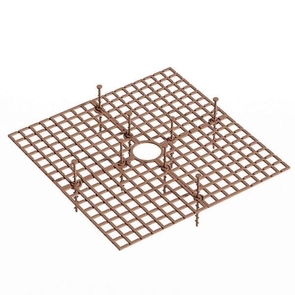 Blomkruka Läcksäker Skydd Universal Justerbar-Räls Halkfri Fast Staket-Perfekt Quadrate Coffee Medium