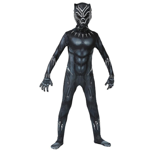 Halloween Kids Black Panther Cosplay Jumpsuit - Perfet 120