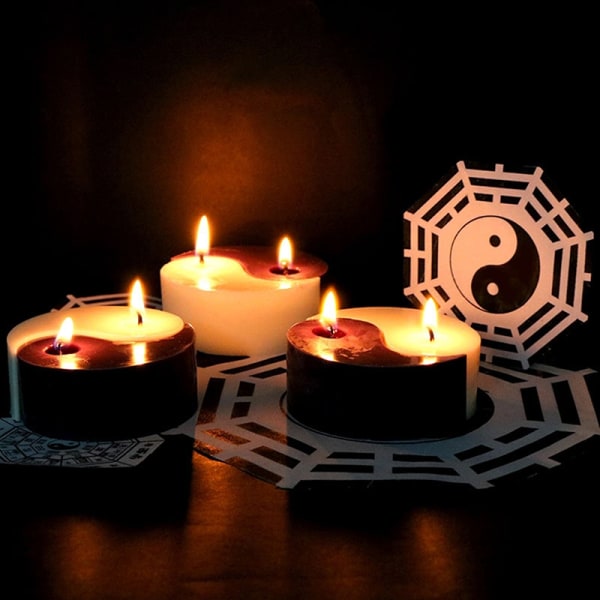 Yin Yang Candle Shape Tai JI Handgjorda doftljus - Perfet