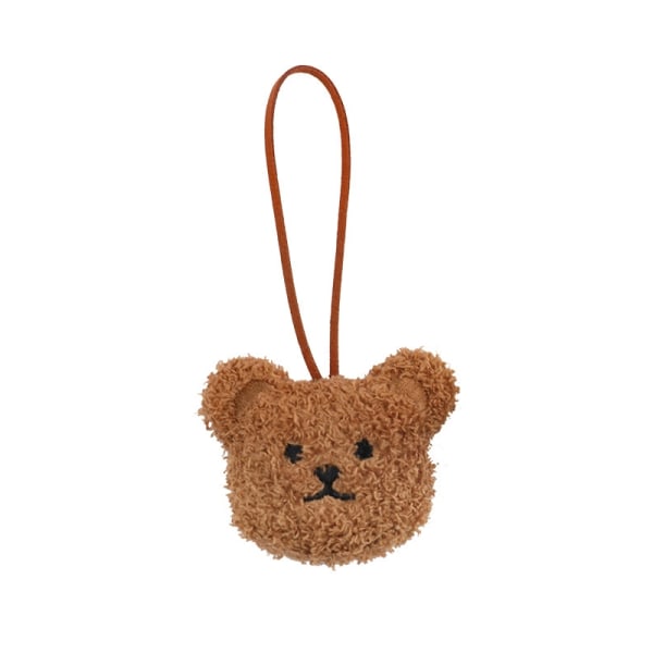 Ins e Cartoon Bear Name Pendant Plysdekoration Børnehave N - Perfet Beige