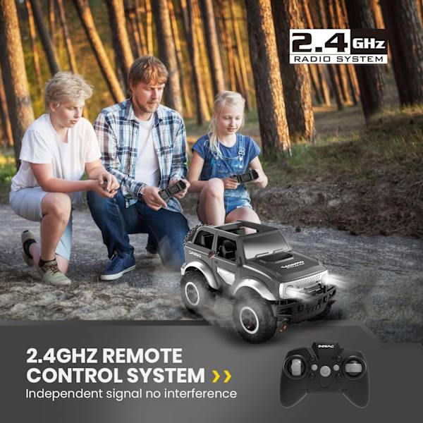 Kaukosäädin Auto 60 min Play SUV Autot Lelut Lahjat Grey- Perfet