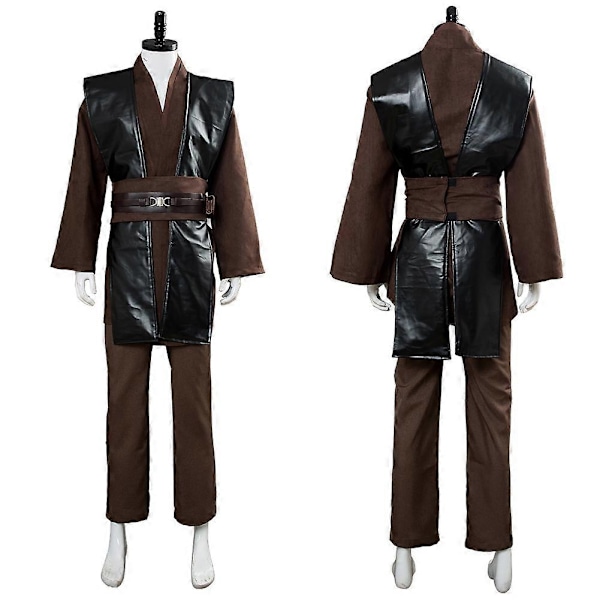 Anakin Cosplay-asu Fantasia Miesten Yhtenäinen Jedi-vaatteet Elokuva Avaruus Taistelu Aikuisen Viitta Asun Halloween-juhlat Karnevaali Puku-Perfet Style A S