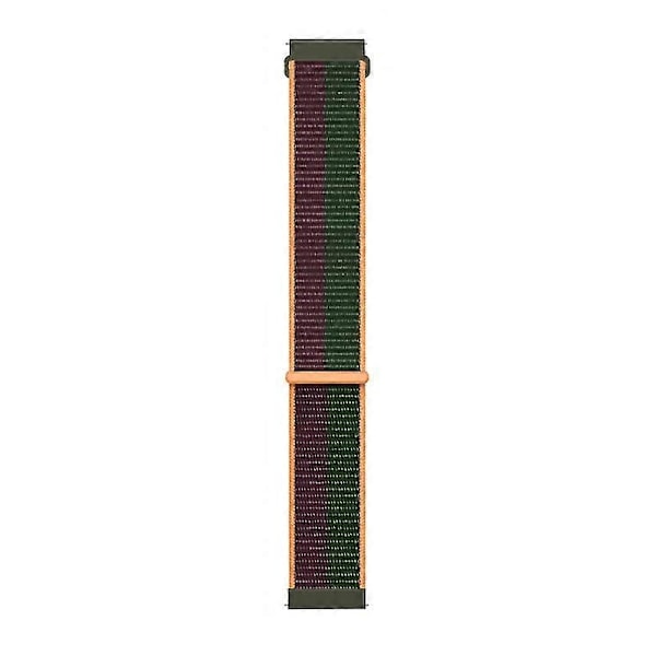 Kompatibel med Fitbit Versa 4/Sense 2 Bløde Nylon Urremme Sports Loop Udskiftningsarmbånd s202412242730-Perfet Pine Forest Green