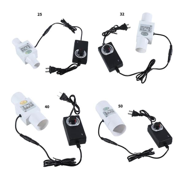 Inline Kanalvifte med Variabel Hastighetskontroller 12V Ventilasjon Avtrekksvifte Rørvifte for Luftvarme Kjøling Booster-Perfet 50mm